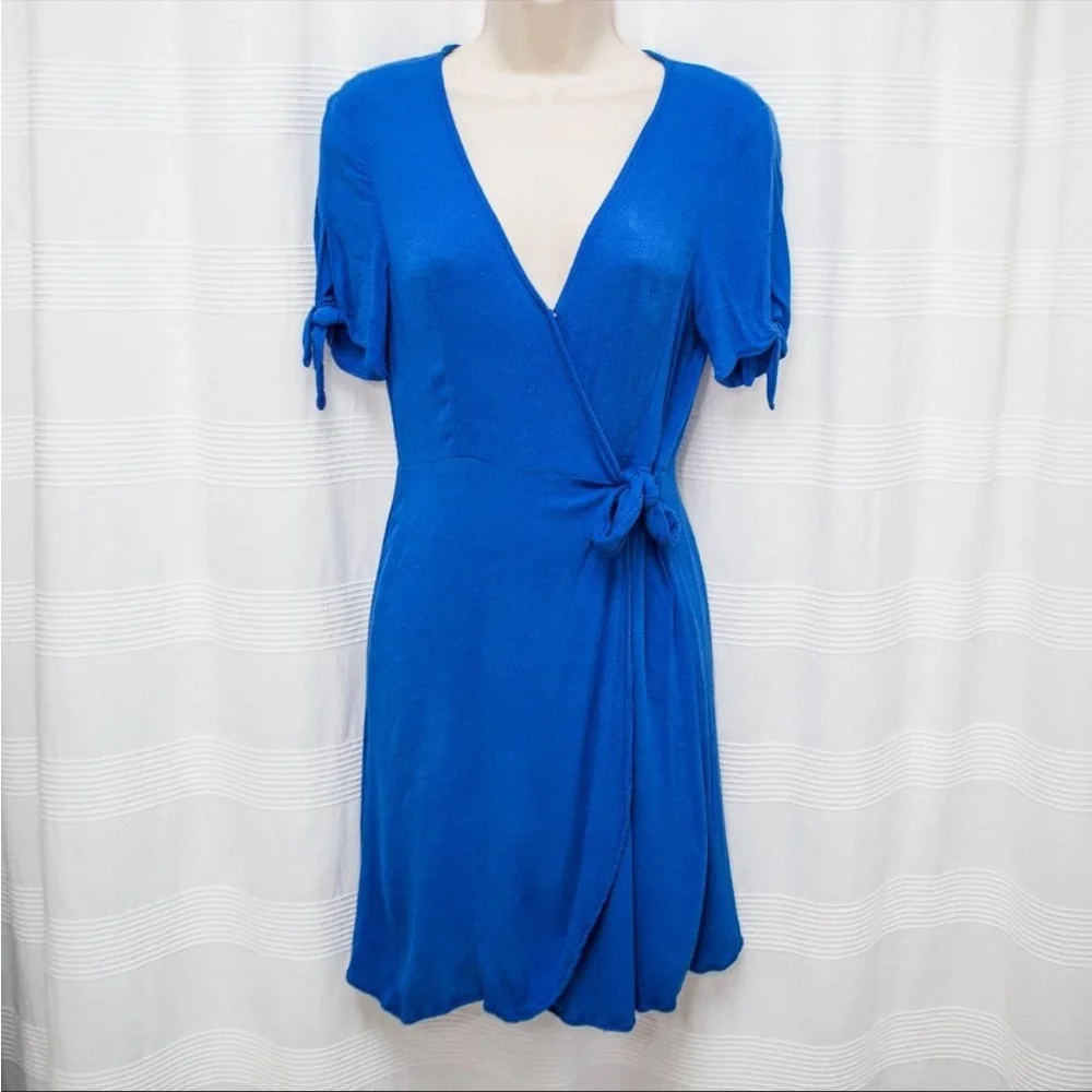 👗 Lulu’s 👗 Royal Blue Wrap Dress - S - Picture 7 of 12